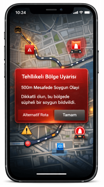 Uyarı ekranı
